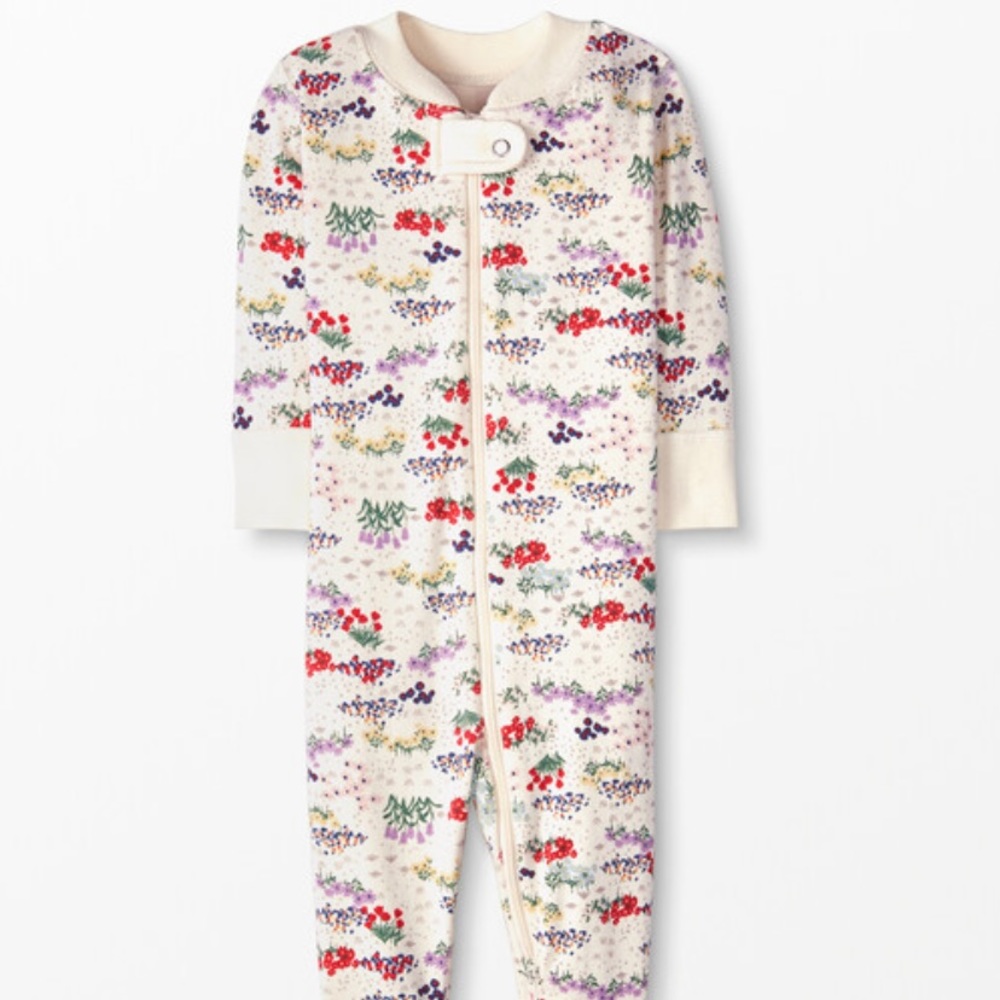 NWT Hanna Andersson Baby Zip Sleeper. Springtime Floral. 2T.